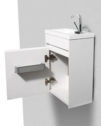 PIETRA MINI-400-1A-SO-BL-L левосторонняя, Bianco Lucido