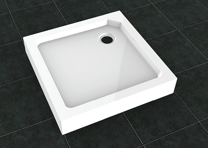 TRAY-SMC-A-90-550-150- W 90х90 см, стеклокомпозит