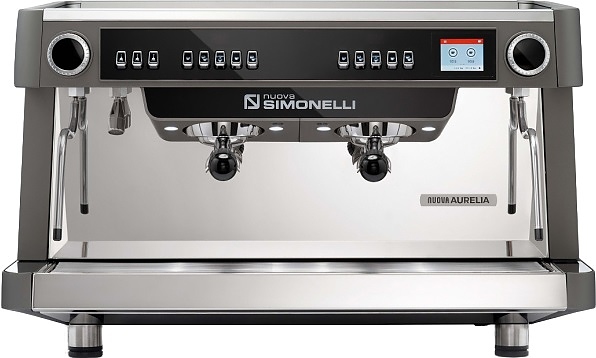 Nuova Aurelia VOL XT 2Gr 220V metallic grey+PID+high groups+LED+Group Display+Double wall steam wand