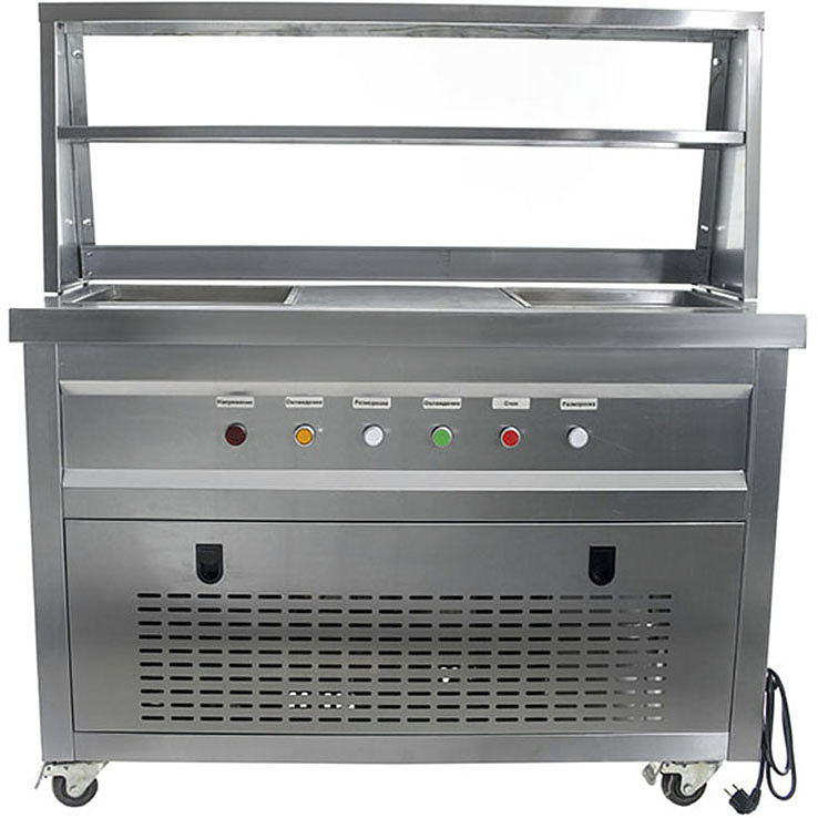 KCB-2F (контейнеры, стол для топпингов, 2 компрессора)