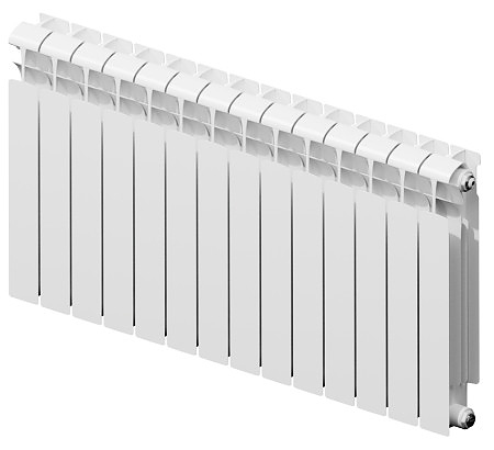EcoBuild 500, белый (14 секций, боковое подключение)