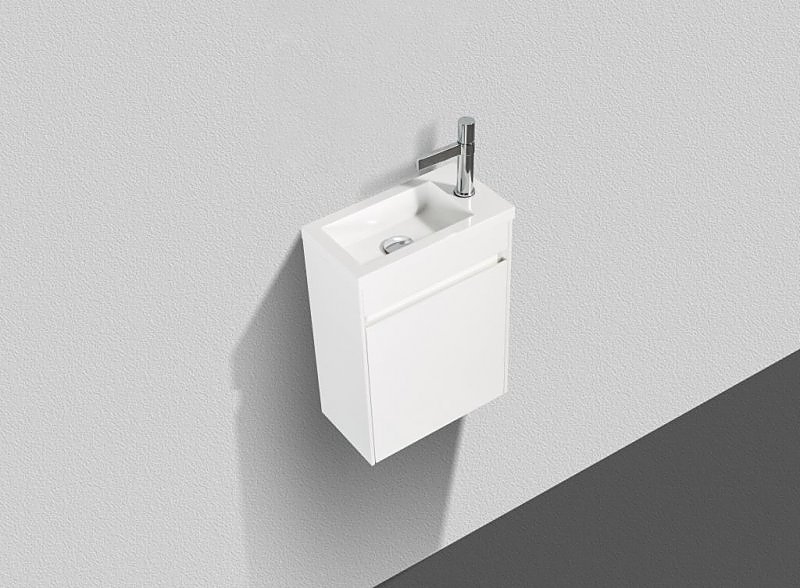 PIETRA MINI-400-1A-SO-BL-R правосторонняя, Bianco Lucido