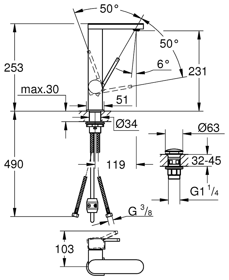 Plus 1/2″ L-SIZE 23844003
