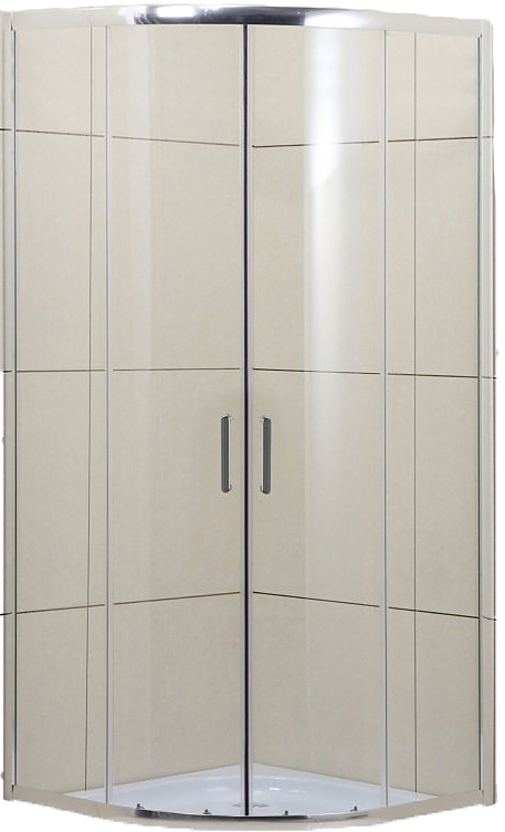 UNO-195-R-2-95-C-Cr 95x95x195 см, прозрачное стекло