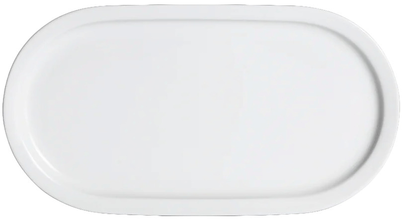 Er-go! Oval Plate D101-13B 28 см, белый (White)