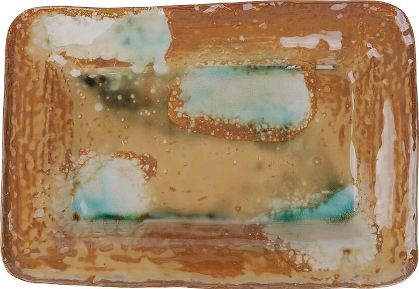 Light Brown Spots Sea Wave Frutti di Mare B240130531-2406A 600 мл 31х21, 5 см h = 4, 8 см (керамика)