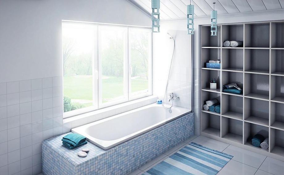 UNIVERSAL HG B50H/B 150x70 см, без отв. для ручек, с шумоизоляцией, сталь