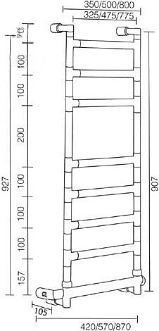 Sereno 584-8 BOX (int. 325 mm) хром