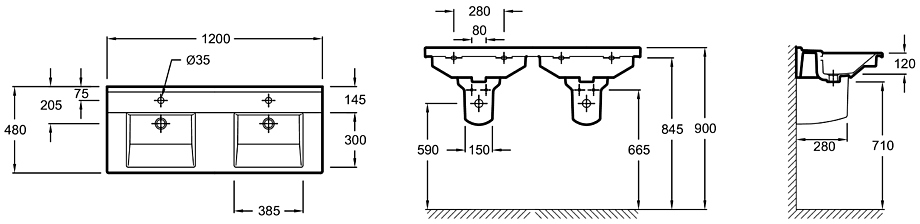 STRUKTURA EXF112-00 120х48 см, керамика