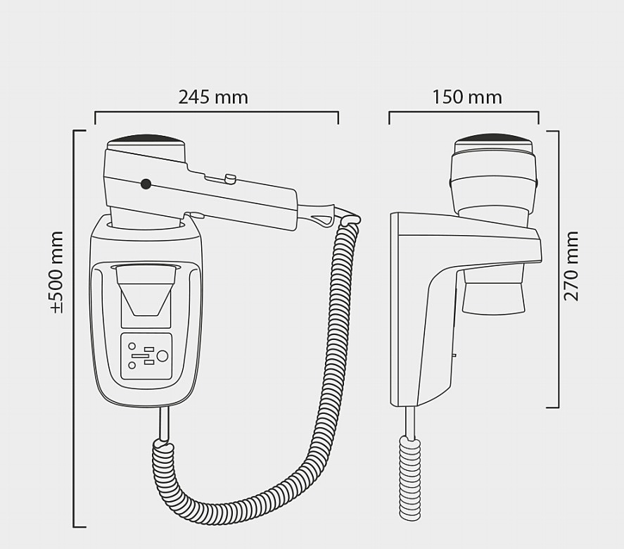 Hospitality Action Super Plus 1600 Shaver черный, хром (Hospitality Action Super Plus 1600 Shaver черный, хром)
