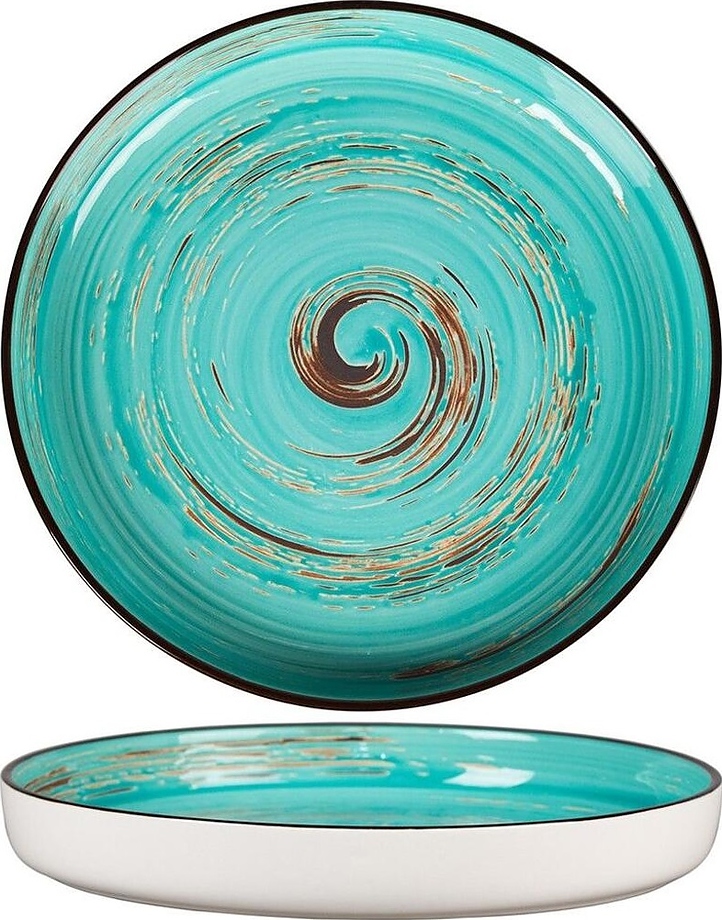 Texture Light Cyan Circular 52476-l d = 23 см h 3 см с бортом (фарфор)
