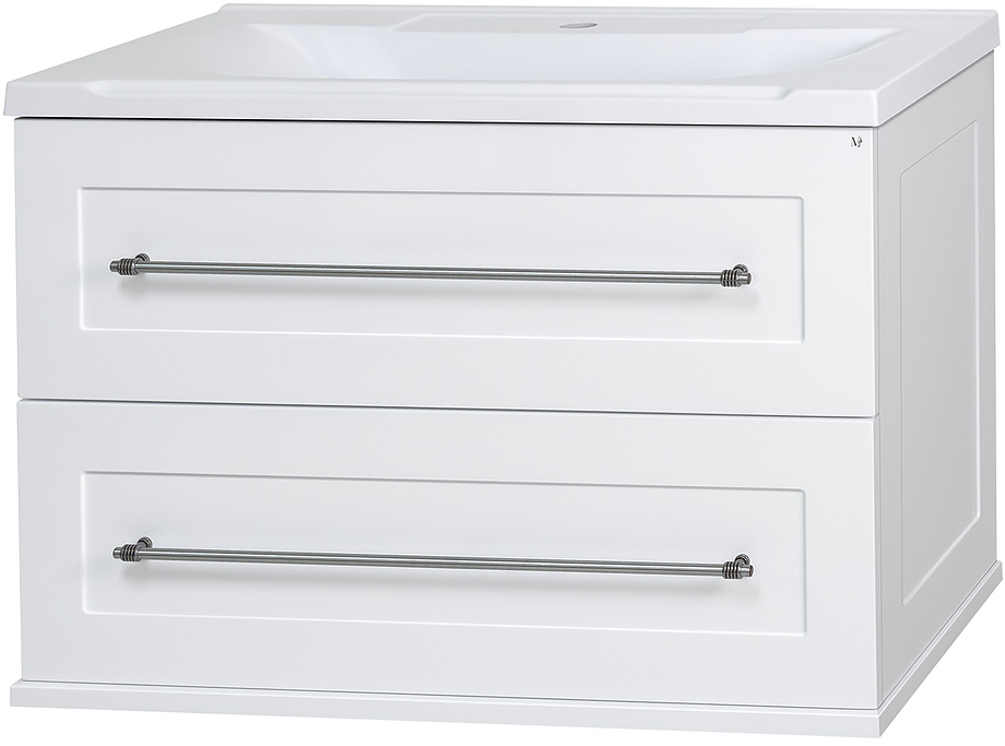 Марта-70 68, 5х52 см, подвесная, с 2 ящиками, белая