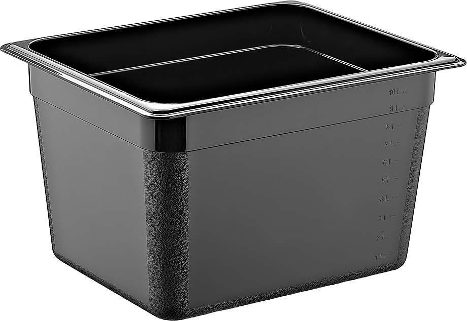 GNPP-12200/B GN 1/2-200 (325х265х200) 11 л полипропилен черная