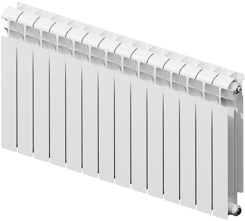 EcoBuild 300, белый (14 секций, боковое подключение)
