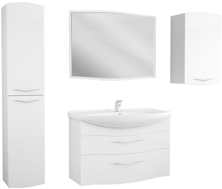 Vessla Stor 105, 6 предметов, белый лак