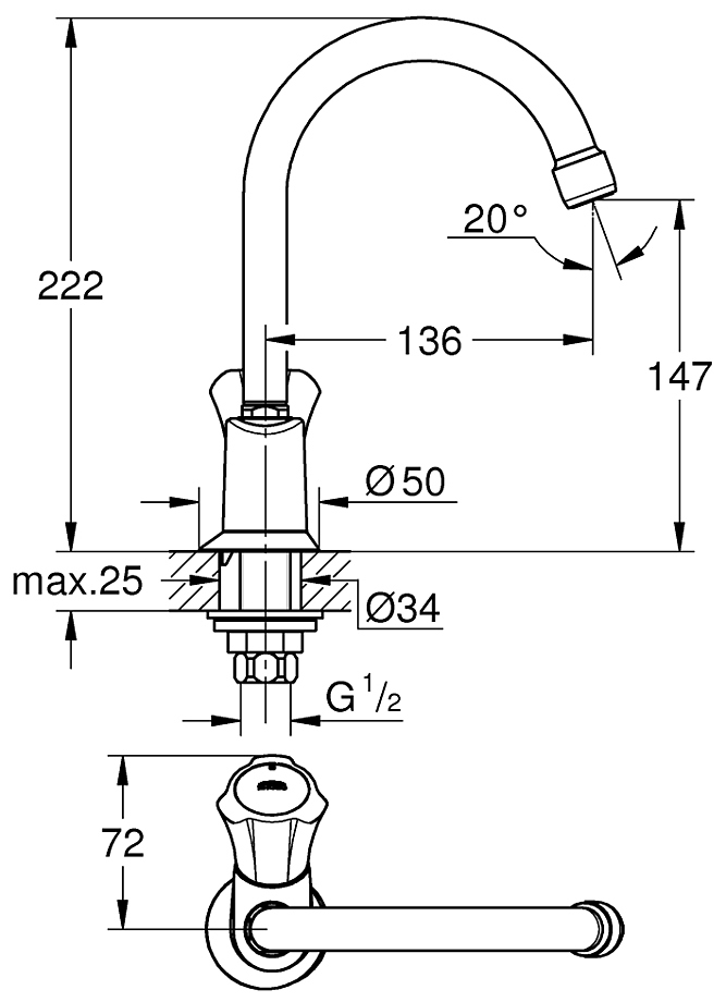 Costa L DN 15 20393001