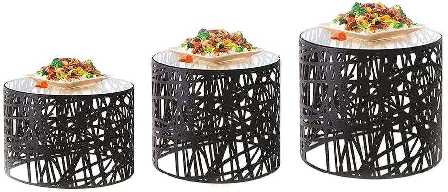 Hotelware MBRG 23458 B Black d 19 см h 15 см + блюдо стекло