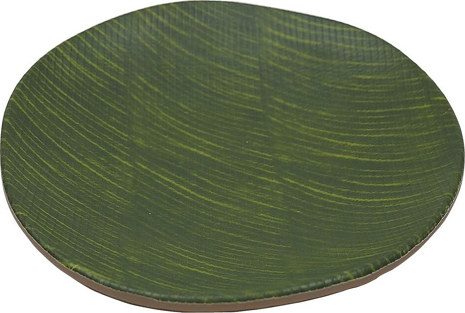 JW31208-TAI Green Banana Leaf 20, 5х3 см (меламин) круглое