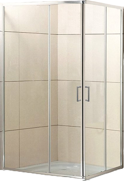 UNO-195-AH-2-90/70-C-C r 90x70x195 см, прозрачное стекло