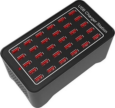 30 USB-портов (5V-2.4A) 150W