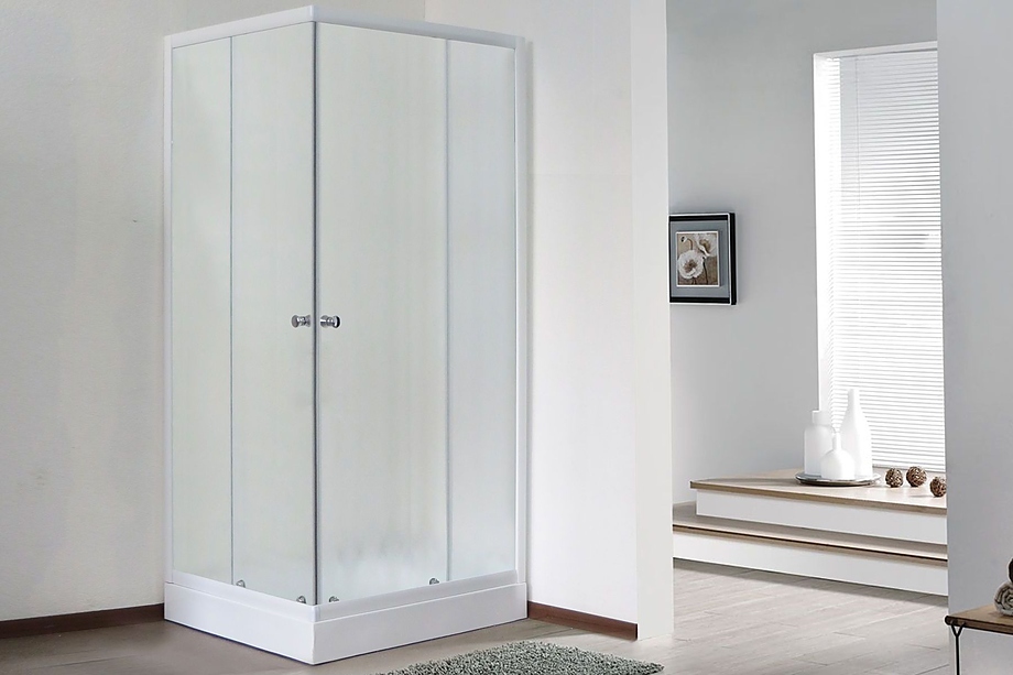 RB HPD-C 85x95x185 см, матовое, белый профиль