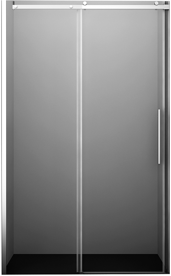 Dinkel 58R31/Alme 15R31 140х200 см, в нишу, раздвижная, серебристый профиль