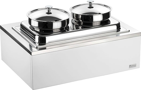 Buffet 511B5556 2 емкости, H = 26 см, L = 64 см, B = 46 см (МДФ) белая