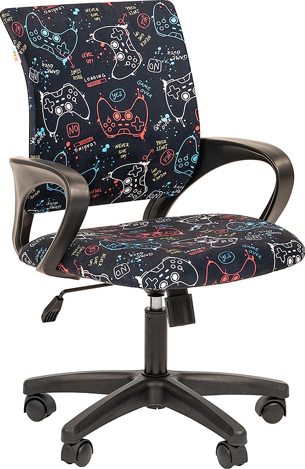 KIDS 103 BLACK, черный каркас, рисунок «Game»