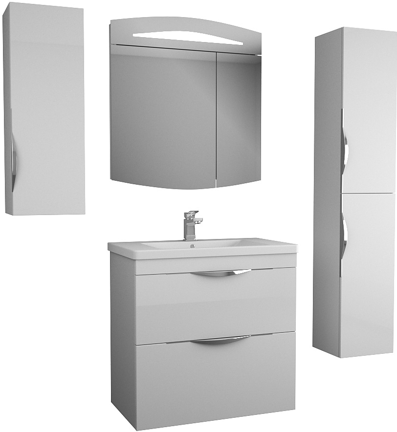 Sjel stor 80, 6 предметов, белый лак