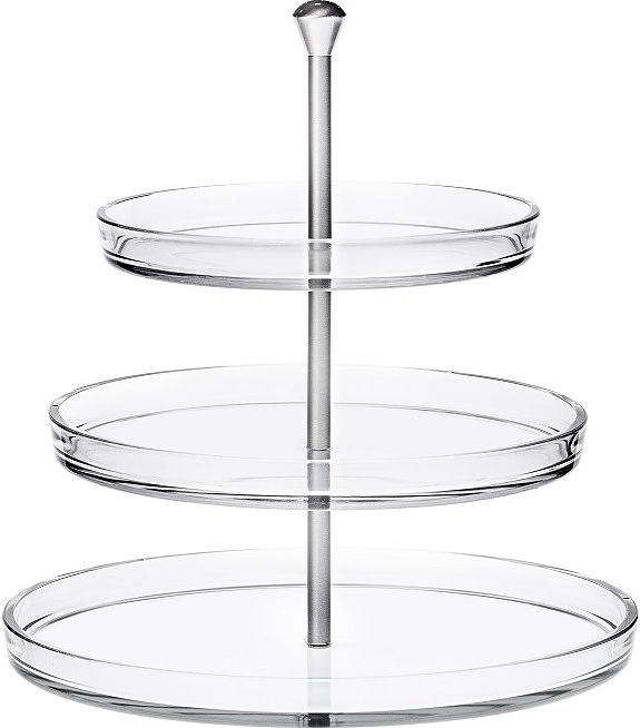 13286846 Palladio d = 22/27/32 см h = 34 см 3-ярусная (стекло / металл)