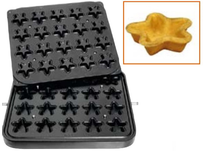 DHTartmatic Plate 25 (звезды, верхний 62х62 мм, нижний 46х46 мм, 20 шт.)