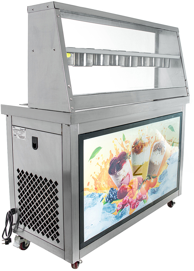 KCB-2F (контейнеры, световой короб, стол для топпингов, 2 компрессора)