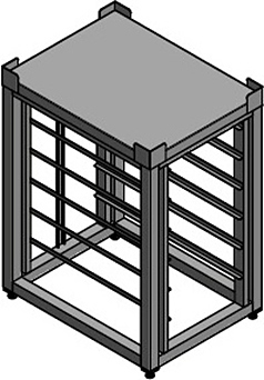 ППО1-056.55/6GN/С/У-85 1х6 уровней под GN1/1 500х655х880 мм (нерж. сталь)
