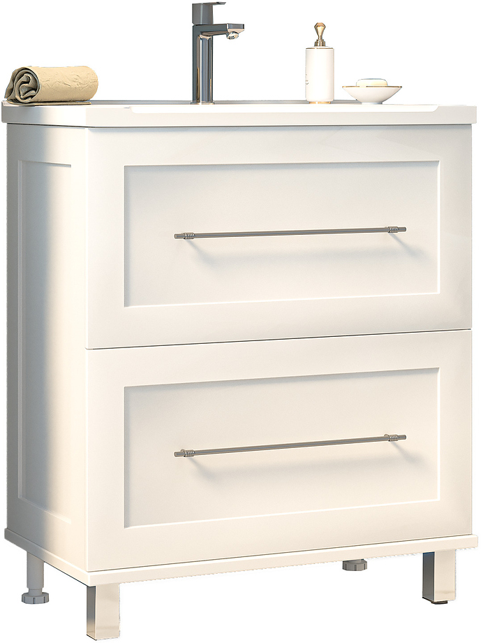 Марта-70 68, 5х72 см, с 2 ящиками, белая