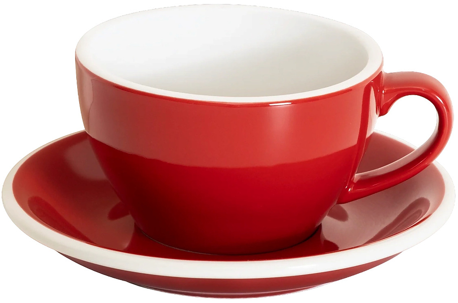 Egg Latte&Cappuccino Cup C088-96BRE/C088-10BRE 250 мл, красный (red)