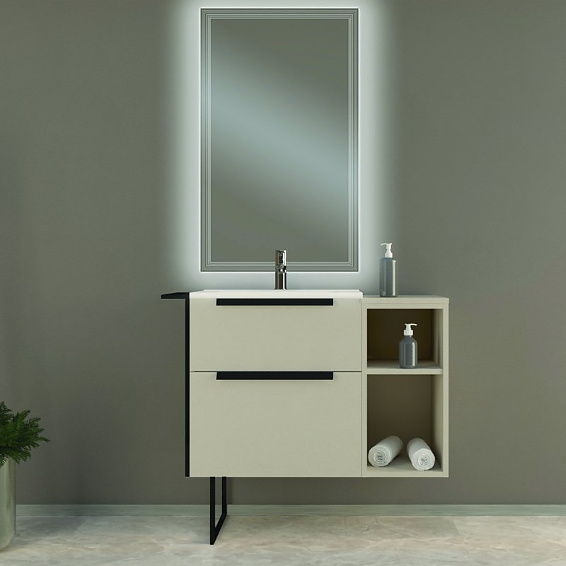 URBAN 74 55159 74x46x62 см, Spatolato bianco