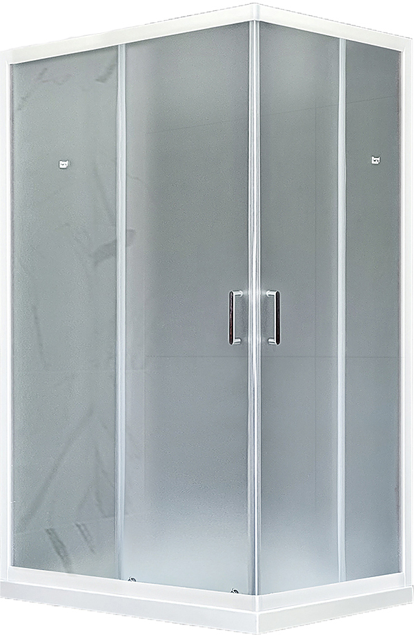 RB HPD-C 100x120x185 см, матовое, белый профиль