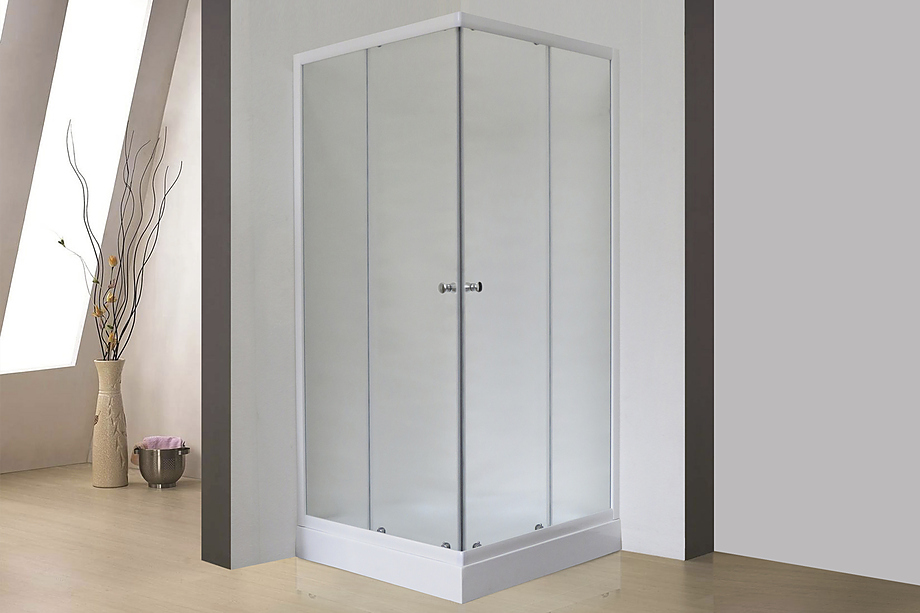 RB HPD-C 85x90x185 см, матовое, белый профиль