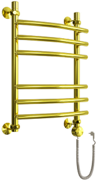 4627085361268 R Primo 60/40 1"-3/4"-1/2& quot; эл ТЭН справа, с полкой, золотой хром