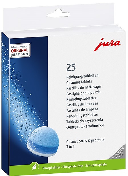 Таблетки очищающие Jura 3-х фазовые, 25 шт, блистер