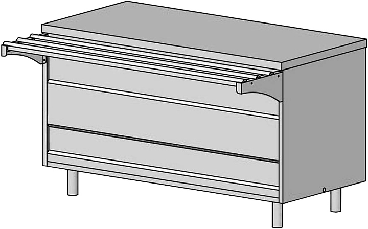 Прилавок тепловой ЦМИ Волга ПТ-150 (1500х700(1030)х870 мм)