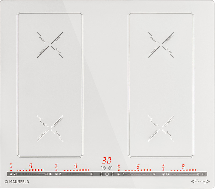 Варочная панель индукционная Maunfeld CVI594SB2WHA Inverter белая