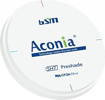 Диск диоксида циркония Chengdu Besmile Biotechnology Aconia, SHT, оттенок B3, 98x10