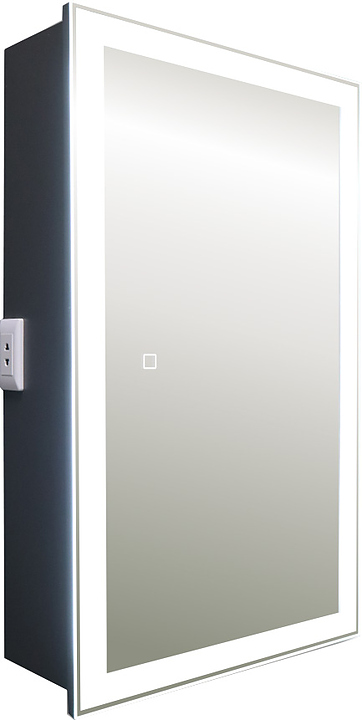 Шкаф зеркальный Silver Mirrors Munchen-ANTHRACITE LED-00002669 43х73 см