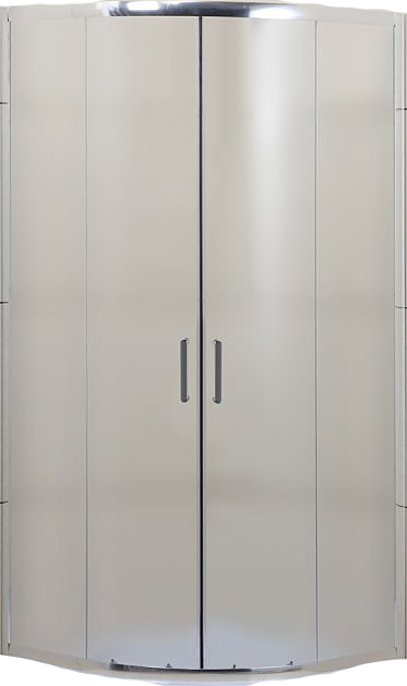 Уголок душевой BelBagno UNO-R-2-95-P-Cr 95x95x185 см, рифлёное стекло