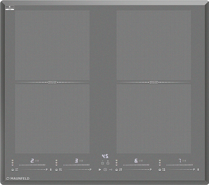 Варочная панель индукционная Maunfeld CVI594SF2LGR серая