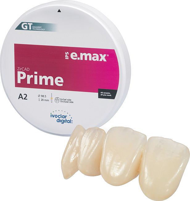 Диск циркония Ivoclar Vivadent IPS e.max ZirCAD Prime B3 98.5-16, 1 шт