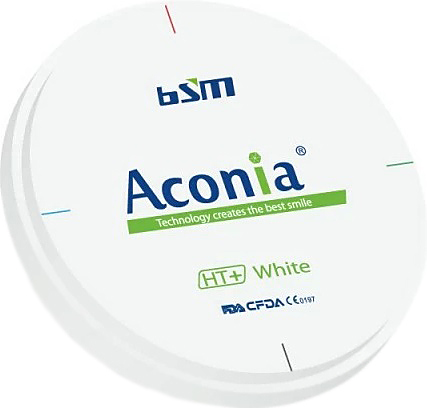 Диск диоксида циркония Chengdu Besmile Biotechnology Aconia, белый HT, 98x22