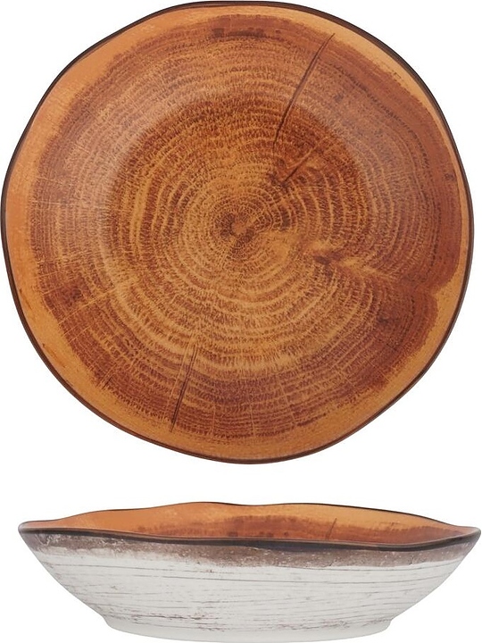 Салатник P.L. Proff Cuisine WM 240621 Wood Fusion 925 мл 21,6х21 см h=5,1 см (фарфор)