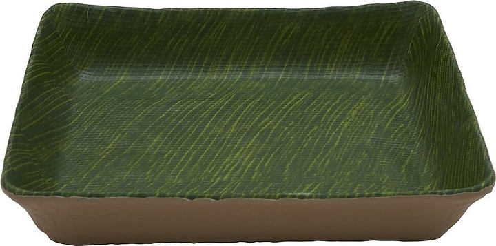 Салатник P.L. Proff Cuisine JW502113-TAI Green Banana Leaf 5000 мл 53х32,5х6,5 см (меламин) прямоугольный